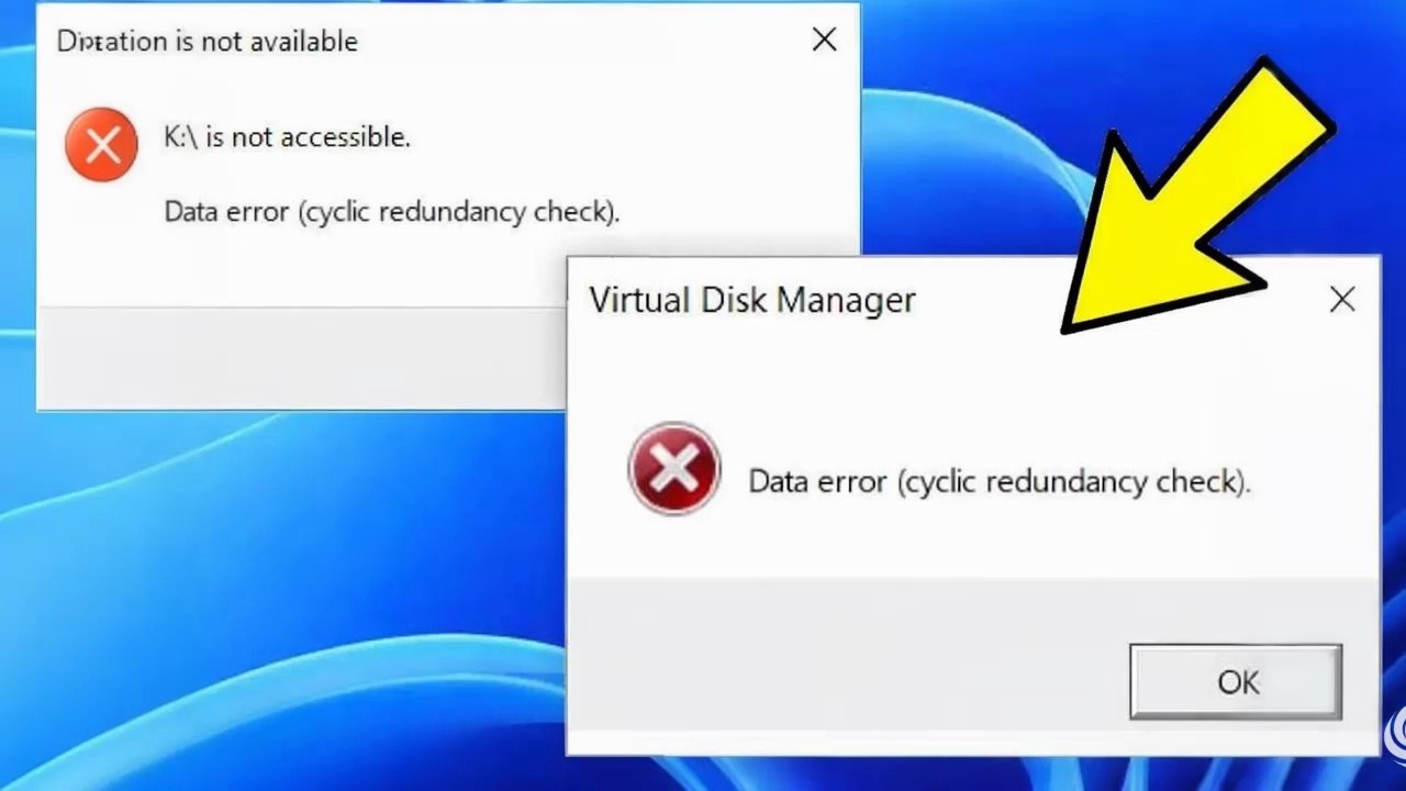 Data Error Cyclic Redundancy Check - How To Fix CRC Error