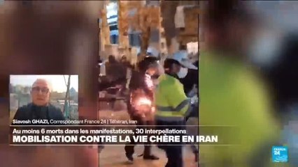 Iran : au moins six morts et 30 interpellations dans les manifestations contre la vie chère
