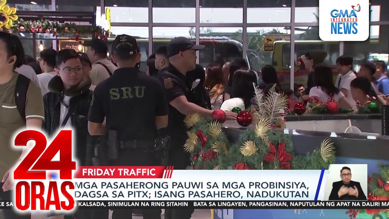Mga pasaherong pauwi sa mga probinsiya, dagsa sa PITX; isang pasahero, nadukutan | 24 Oras