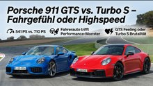 Porsche 911 Vergleich: GTS Feeling oder Turbo S Brutalität (992.2)