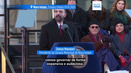 Zohran Mamdani promete "audácia" ao tomar posse como presidente da Câmara de Nova Iorque