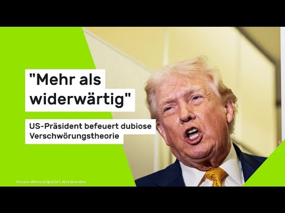 'Mehr als widerwärtig' - US-Präsident befeuert dubiose Verschwörungstheorie