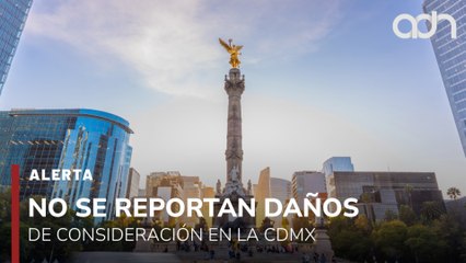 🚨¡Última Hora! No se reportan daños relevantes en la Ciudad de México tras el sismo de 6.5