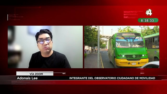 Adonais Lee habla sobre la encuesta de satisfacción del transporte público