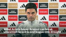 Mikel Arteta hopes Arsenal can break unwanted record to end league title drought