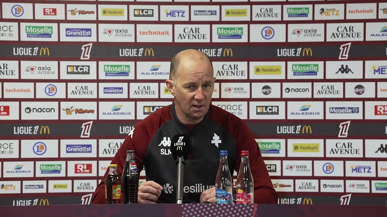 Lorient - Metz, la conférence de Stéphane Le Mignan