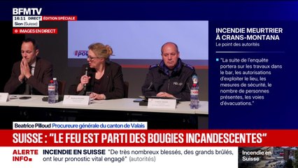 Incendie en Suisse: le nombre de personnes présentes dans le bar n'est "pas possible" à déterminer, affirme la procureure