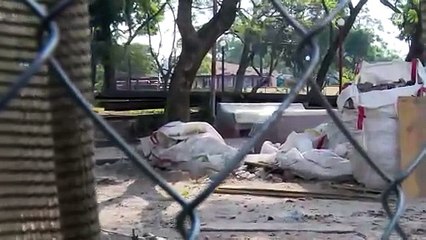 La remodelación del parque Rojo avanza con lentitud; van ocho meses de obras