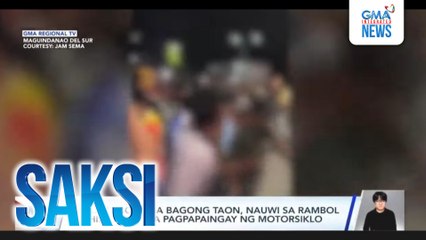Pagsalubong sa bagong taon, nauwi sa rambol dahil umano sa pagpapaingay ng motorsiklo | Saksi