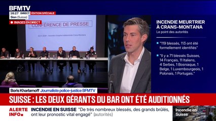 Incendie en Suisse à Crans-Montana: les deux gérants du bar ont été auditionnés