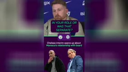 Chelsea interim quizzed on Maresca's relationship