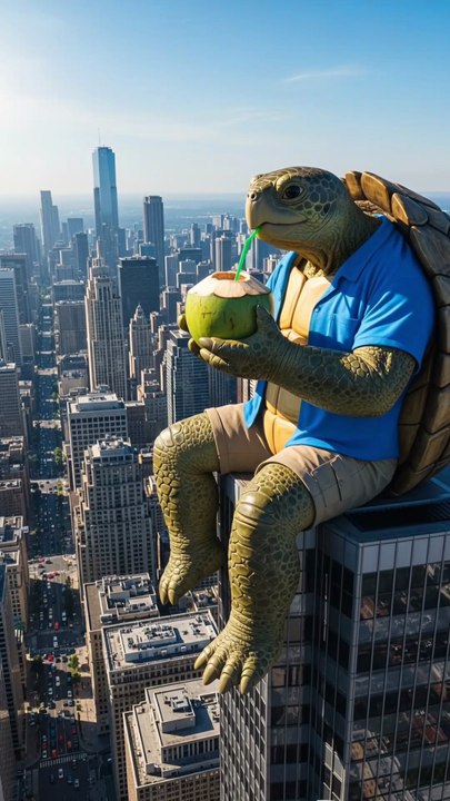 Big Turtle in the city