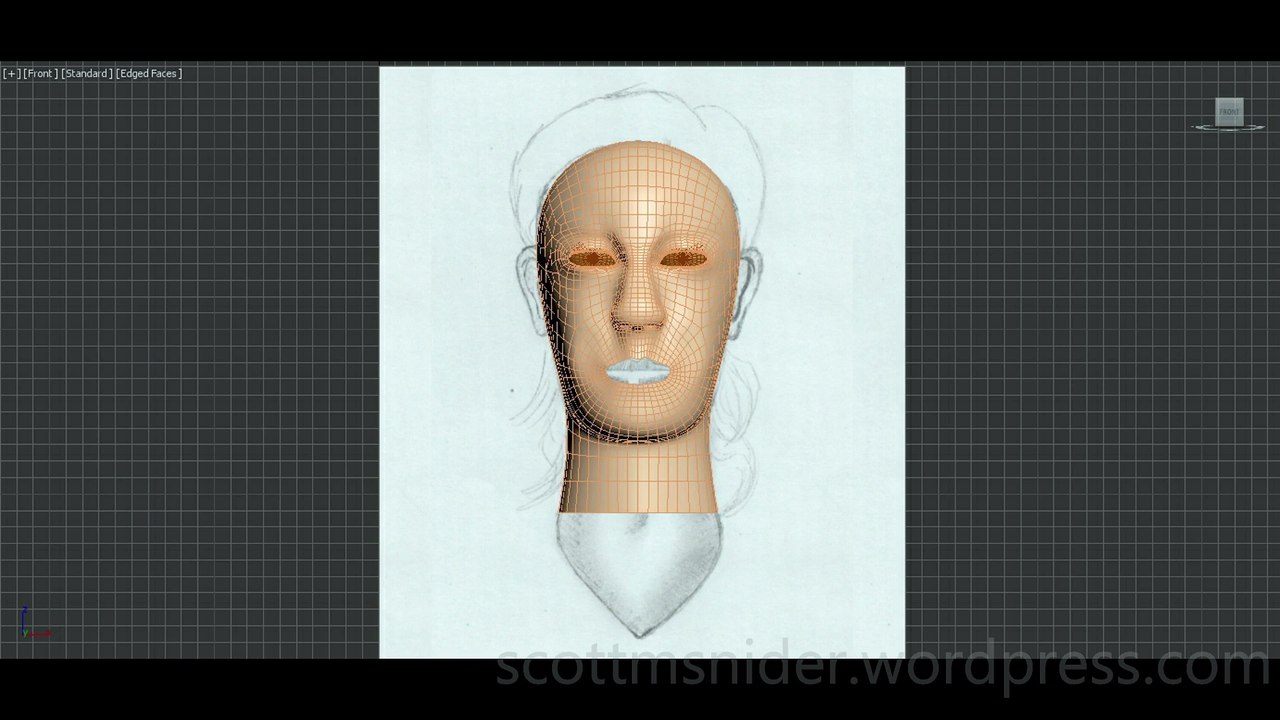 Flame: 3DS MAX Practice Polygon Modeling Head Model Video #91 (01-02-2026)