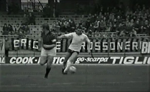 Cagliari-Milan, il rigore dei tuoni e fulmini di Rivera: Anquilletti su Gigi Riva
