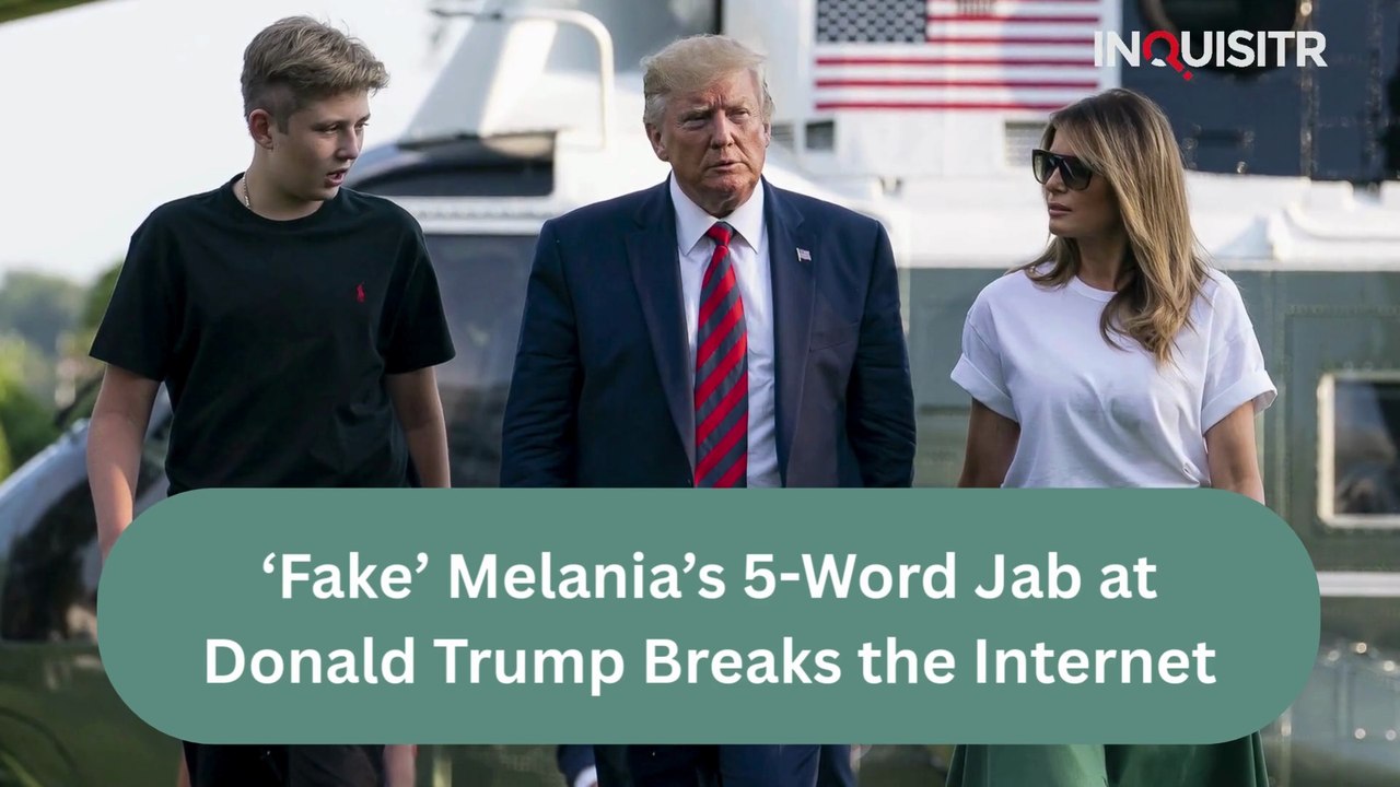 ‘Fake’ Melania’s 5-Word Jab at Donald Trump Breaks the Internet