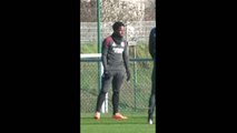 Endrick à l'entraînement avec Lyon