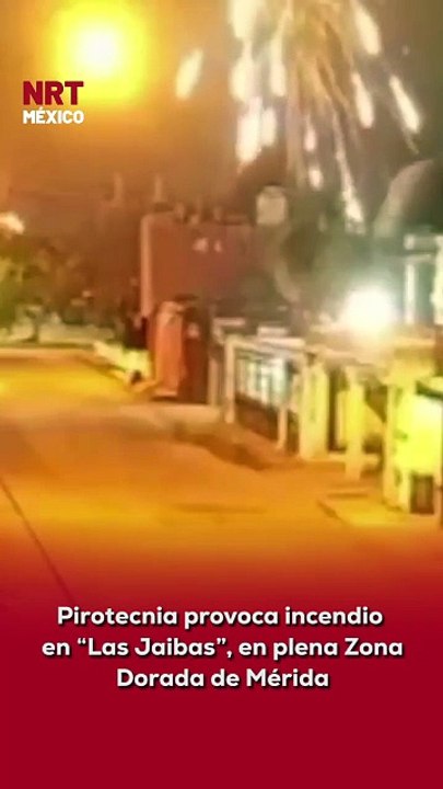 🔥🎆 Lo que comenzó como una celebración terminó en un incend1o. Presuntamente, el uso de pirotecnia provocó el fuego en el restaurante Las Jaibas, ubicado en la Zona Dorada de Mérida, Yucatán.