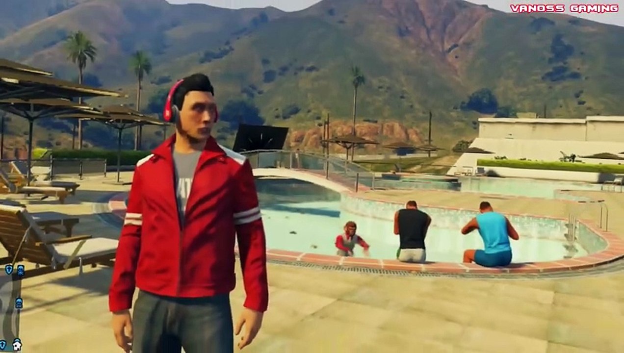 GTA 5 Online Funny Moments - Tank Rodeo  Pool C4 Chain Explosion  Belly Flops  Vin Diesel