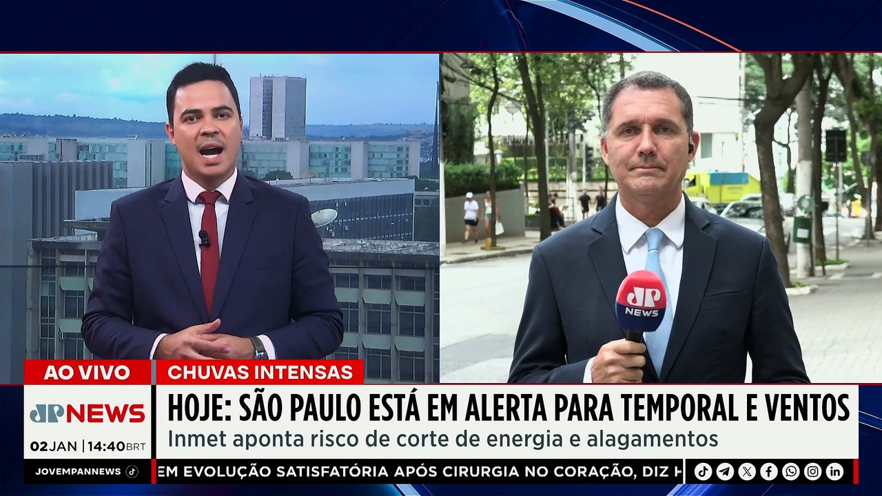 Sâo Paulo está em alerta para temporal e ventos...