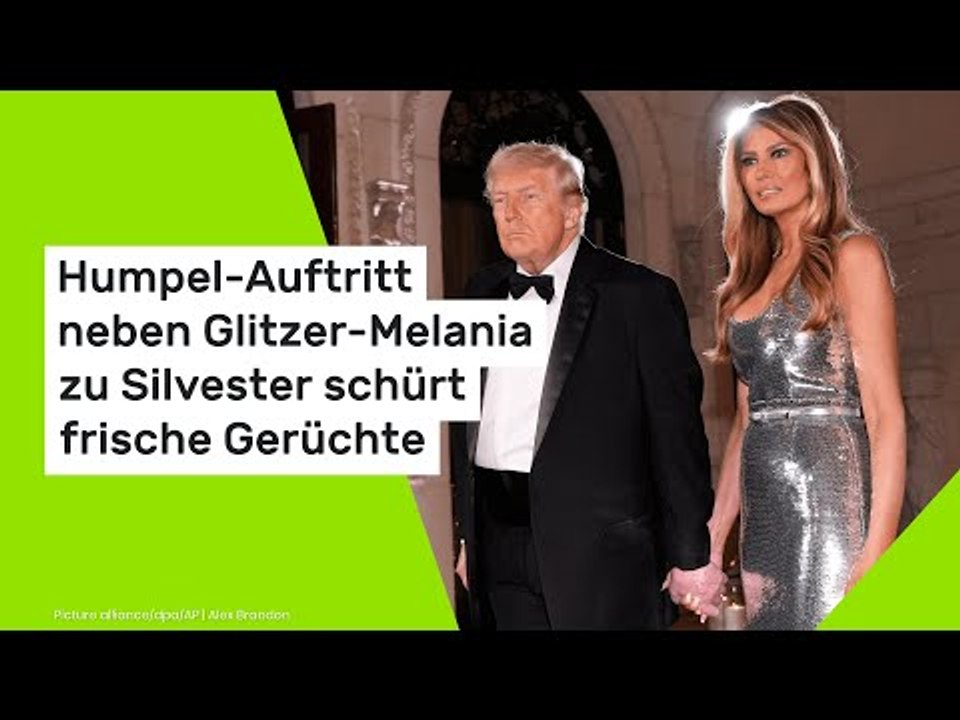 Humpel-Auftritt neben Glitzer-Melania zu Silvester schürt frische Gerüchte