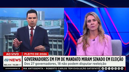 Eleições 2026: governadores em fim de mandato miram o Senado | TEMPO REAL