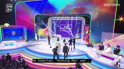 Running Man Wins Most Popular Show of 2025 ｜ 2025 SBS Entertainment Awards ｜ KOCOWA+