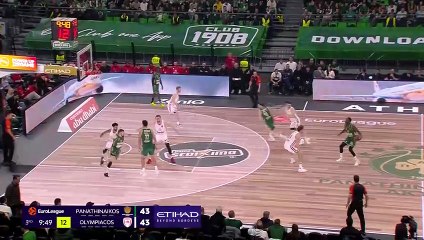 Les 32 points de Kendrick Nunn pour le Panathinaïkos - Basket - Euroligue (H)