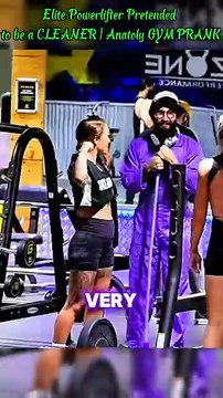 Elite Powerlifter Pretended to be a CLEANER｜ Anatoly GYM PRANK #trolllife #funny #gym