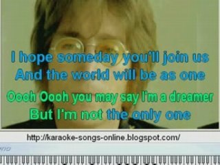 John Lennon karaoke -Imagine