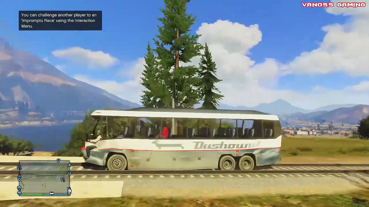 GTA 5 Online Funny Moments Gameplay - Chrome Car Chase  Jumps  Bus Trick  Dump Truck  Multiplayer