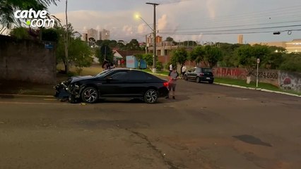 Acidente entre dois carros em Cascavel não deixa feridos
