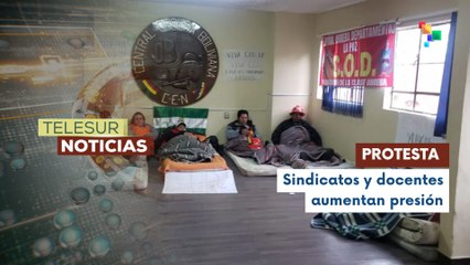 Huelga de hambre y movilizaciones desafían políticas neoliberales en Bolivia