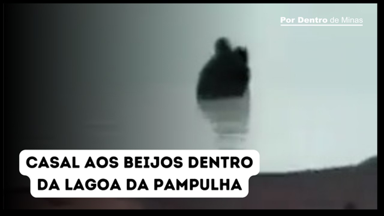 Casal é flagrado aos beijos dentro da Lagoa da Pampulha, em BH