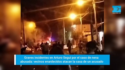 Graves incidentes y disparos en La Plata por el caso de la nena abusada