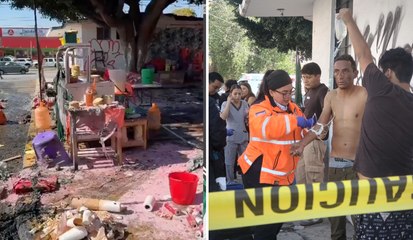 Emergencia en Puebla: explosión de gas en un puesto de comida deja personas heridas
