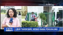 Suasana Liburan Tahun Baru di Monas, Pengunjung Sudah Ramai Datang Sejak Pagi