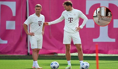 Duelo de cracks: Kimmich y Goretzka se retan en fútbol tenis