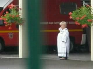 Mimie Mathy en tournage pour Joséphine ange gardien