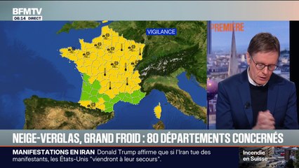 Neige-verglas: 41 départements placés en vigilance jaune