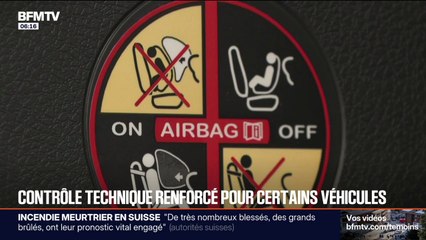 Airbags Takata: le contrôle technique renforcé pour certains véhicules