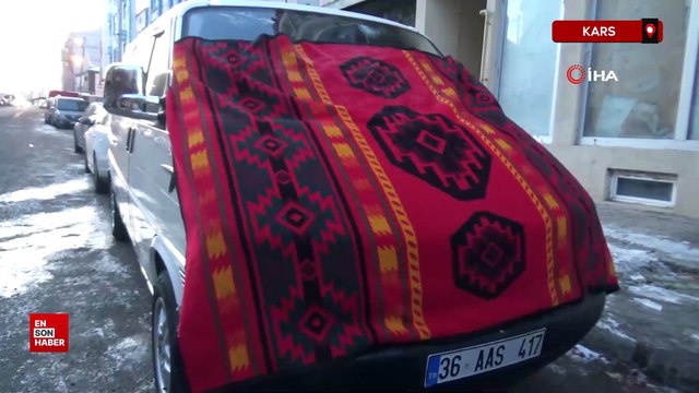 Kars buz tuttu: Termometreler eksi 28’i gösterdi