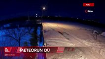 Malatya'da meteorun düşme anı görüntülendi