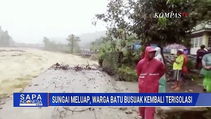 Sungai Batang Kuranji Meluap: Akses Putus, Warga Batu Busuak Padang Kembali Terisolasi Akibat Banjir
