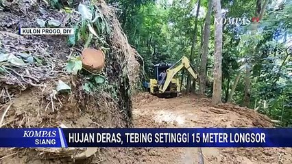 Tebing 15 Meter Longsor di Kulon Progo, Warga Harus Memutar 5 Kilometer untuk Beraktivitas