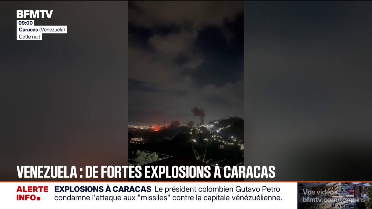 Explosions au Venezuela: Caracas dénonce une "très grave agression militaire" des États-Unis et décrète l'état d'exception