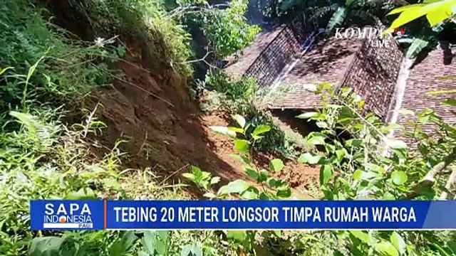 Tebing 20 Meter Longsor di Kulon Progo, Rumah Warga Jebol dan Akses Jalan Terputus