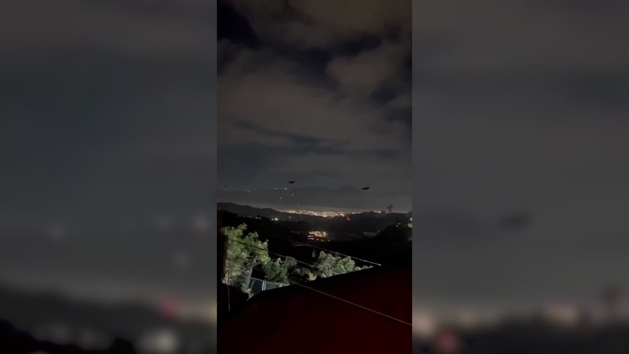United States attacks Venezuela: first images of bombings over Caracas
