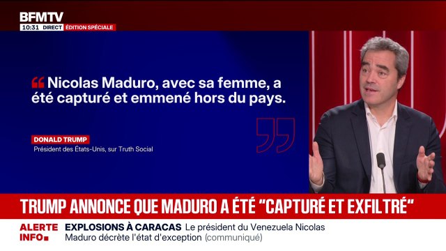 Venezuela: Donald Trump annonce que Nicolas Maduro a été capturé et exfiltré du Venezuela