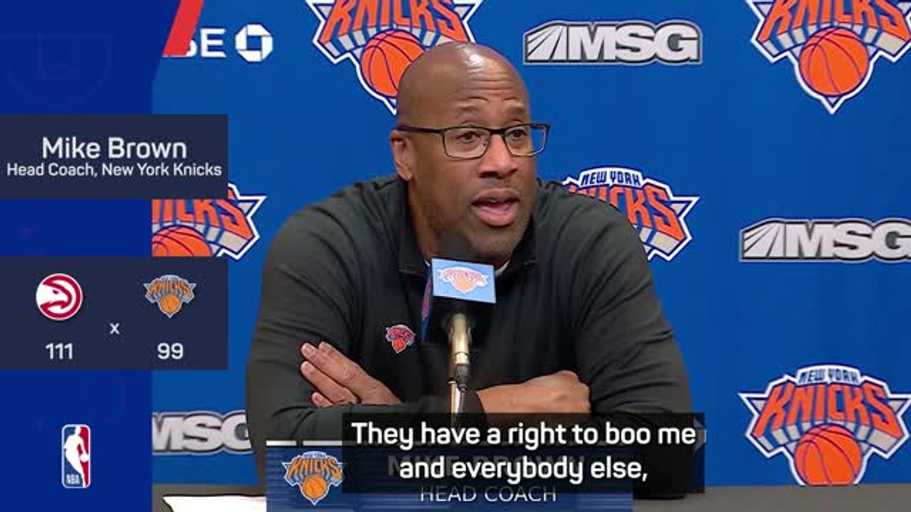 'Boo Mike, you stink' - Brown not surprised by...