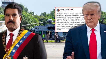 Estados Unidos captura a Maduro y lo saca de Venezuela